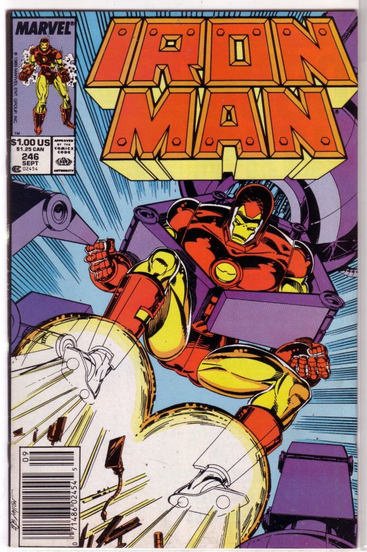 Iron Man   vol. 1  #246 FN Michelinie/Layton