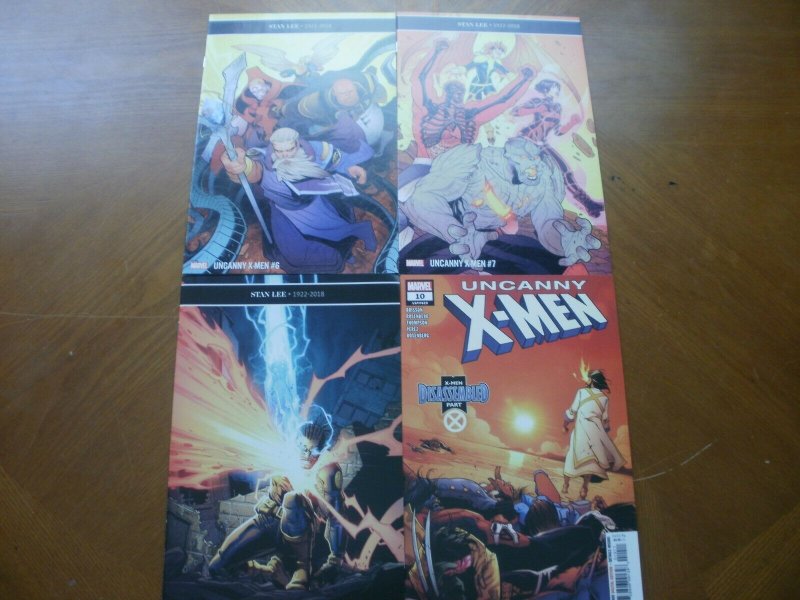 4 NEW Mint Marvel Comic: UNCANNY X-MEN (2019) #6 7 8 10 Disassembled Brisson