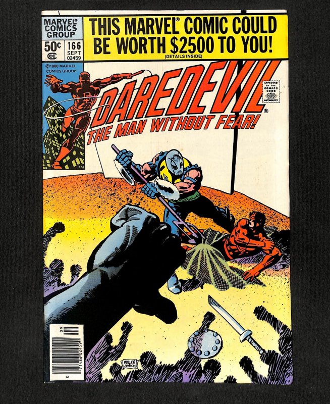 Daredevil #166 Newsstand Variant