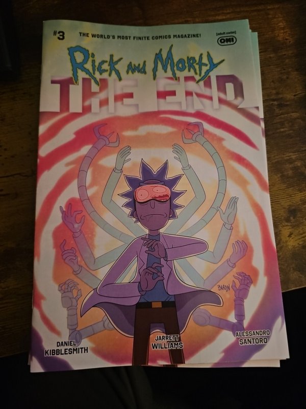 Rick and Morty The End Issues 1 2 3 4 Blank Cover - Five Friggin' Comics