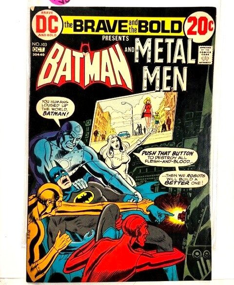 BRAVE and THE BOLD #103 VG Oct 1972 Batman Metal Men DC Comics Silver Age