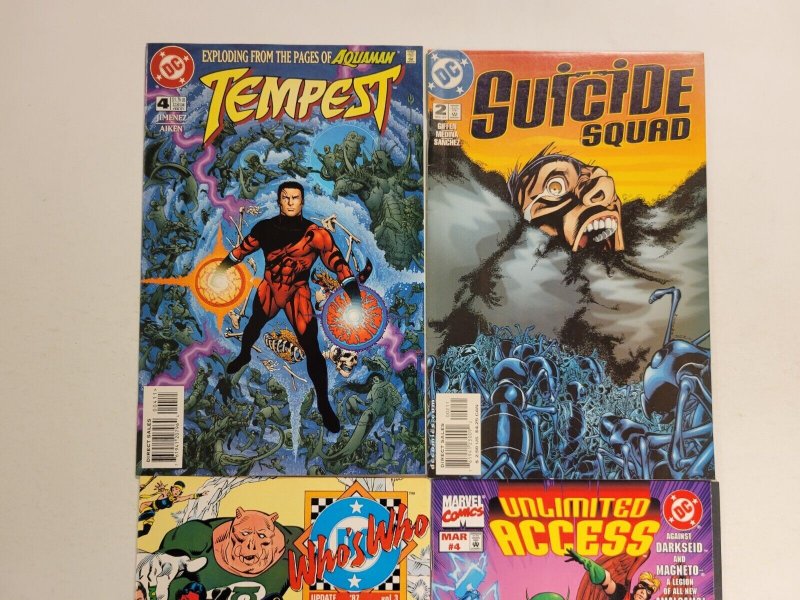 4 Comics #87 Who's Who #4 Unlimited Access #4 Tempest #2 Suicide Squad 63 TJ20