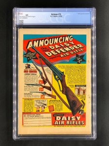 Batman #75 CGC 4.5 VG+ (1953) OW-White Pages