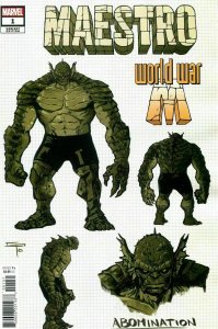 MAESTRO WORLD WAR M #1 1:10 PERALTA DESIGN VARIANT MARVEL COMICS 2022 EB195