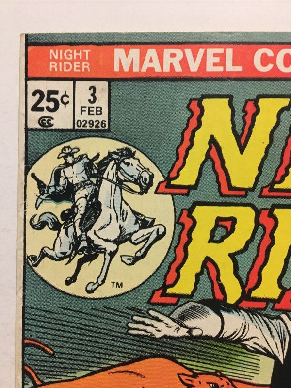 Night Rider #3 Werner Roth Stan Lee Dick Ayers Supernatural Western 1975 Marvel