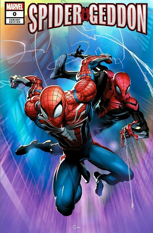 Spider Geddon #0 NM - Virgin & Trade dress - Crain Variant 2018 NYCC Exclusive