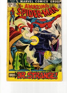 The Amazing Spider-Man #109 (1972) Affordable-Grade VG+ Dr Strange Key Wow!
