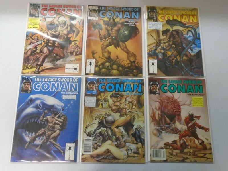 Savage Sword of Conan (1989-93) Lot 25 issues #168-212 7.0 FN