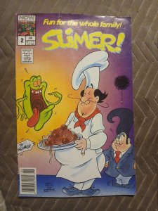 Slimer! Issue #2 June 1989 NOW Comics Poster Intact! The Real Ghostbusters