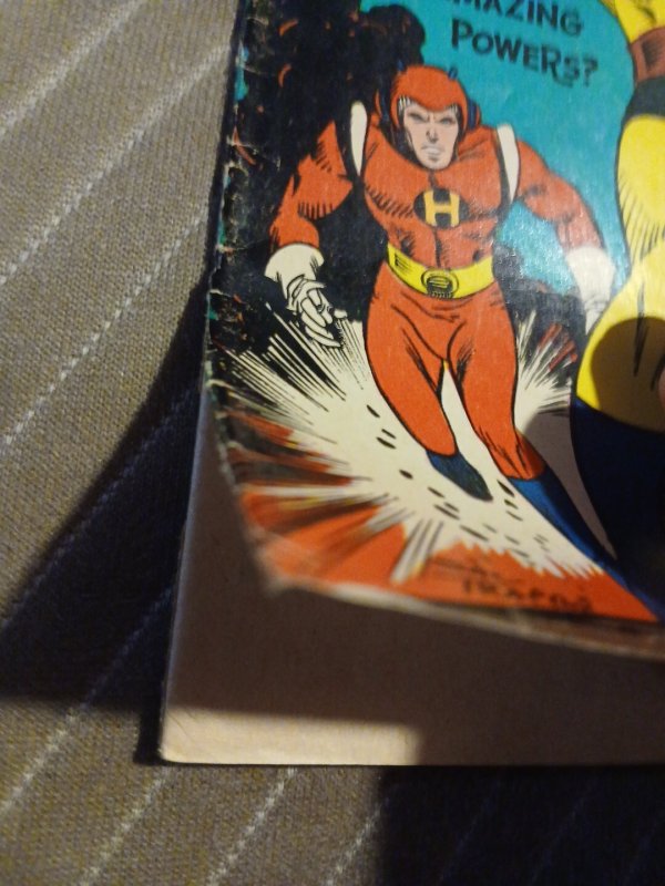 SUPERHEROES #1 JANUARY 1967 DELL 12c COMIC ORIGIN THE FAB 4 SCIENCE TRAPANI ART