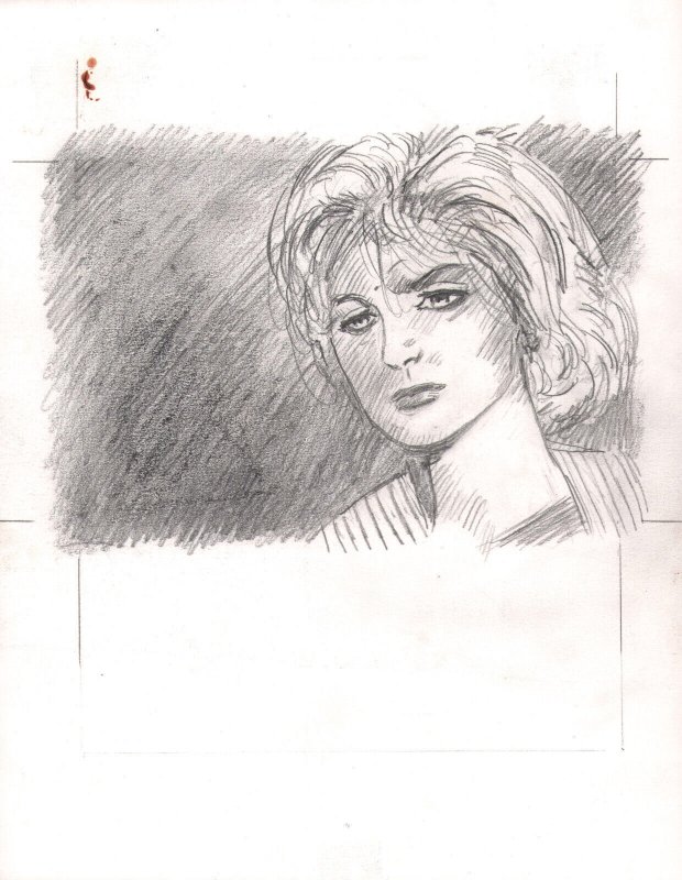Worried Woman Portrait Pencil Art By Frank Thorne