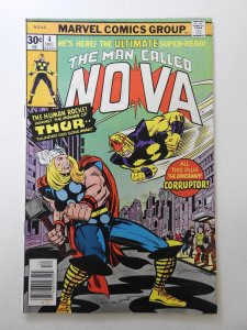 Nova #4 (1976) vs The Mighty Thor! Sharp Fine- Condition!