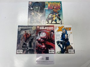 5 MARVEL comic books Thor Wolverine Daredevil Colossus X-Men #172 62 KM21