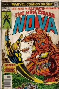Nova #5 VINTAGE 1977 Marvel Comics Jack Kirby Cover