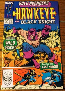 Solo Avengers #4 (1988) VF 8.0 Marvel Comics Hawkeye & Black Knight Stories