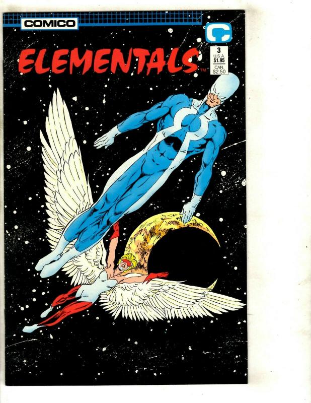 Lot Of 7 Elementals Comico Comic Books # 1 2 3 16 17 War Won Swimsuit 1996 JF17