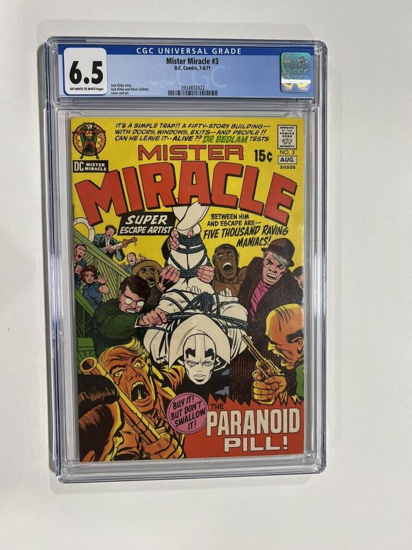 Mister Miracle 3 cgc 6.5 ow/w pages DC Comics 1971