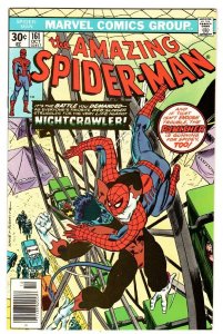 AMAZING SPIDER-MAN #161 comic book 1976-Nightcrawler-marvel NM-