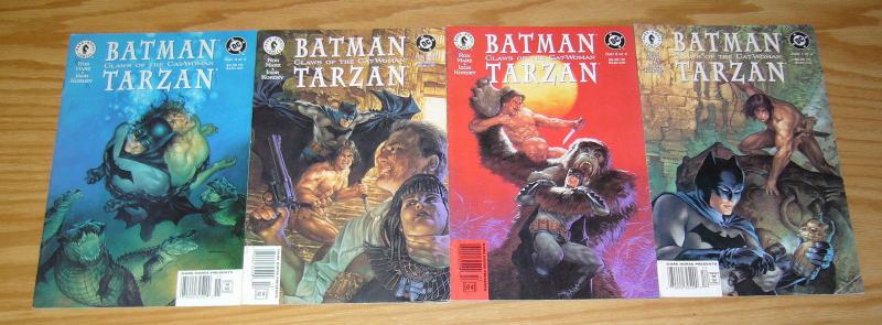 Batman/Tarzan: Claws of the Catwoman #1-4 FN rare dark horse presents variants 