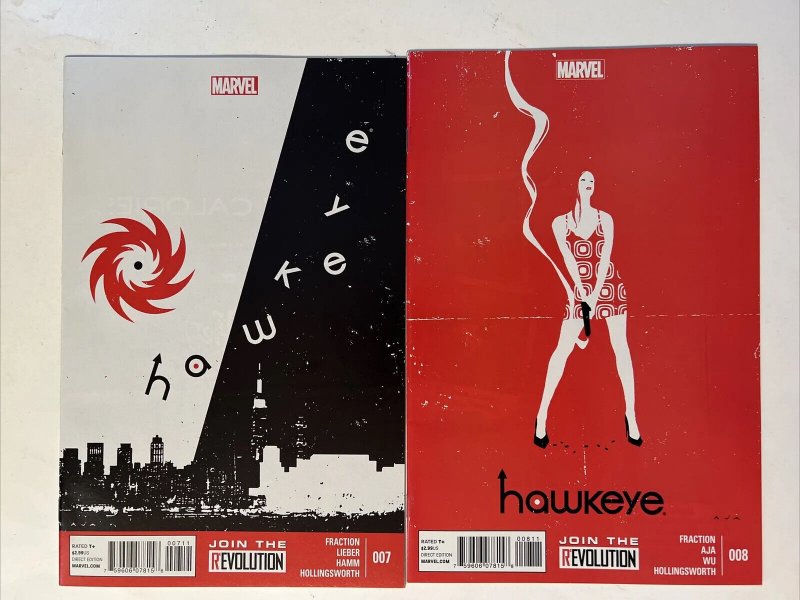 Hawkeye #7 + 8 Marvel 2013 Kate Bishop David Aja Matt Fraction 