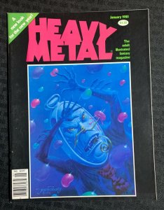 1980 Jan HEAVY METAL Magazine FVF 7.0 Richard Corben / Vaughn Bode 