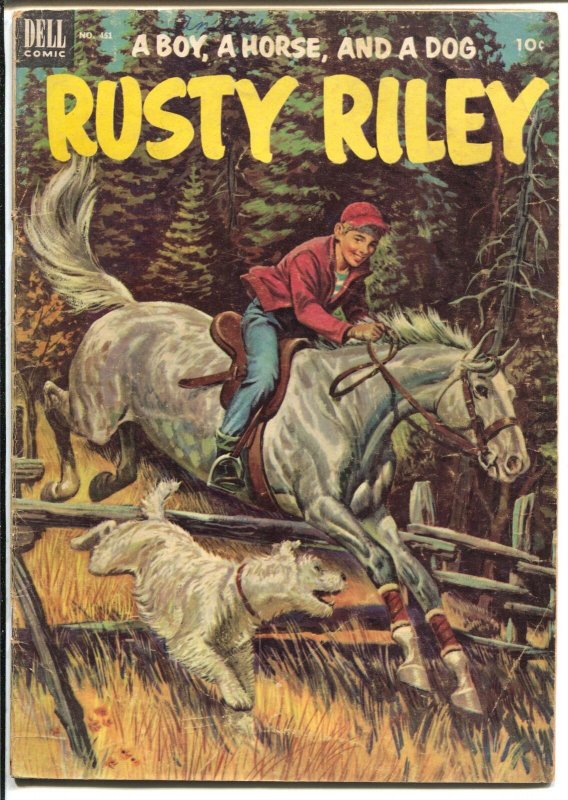 Rusty Riley-Four Color Comics #451 1953-Dell-Boy, horse & dog-VG