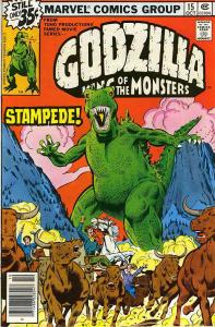 Godzilla #15 FN ; Marvel | October 1978 Cowboy Stampede