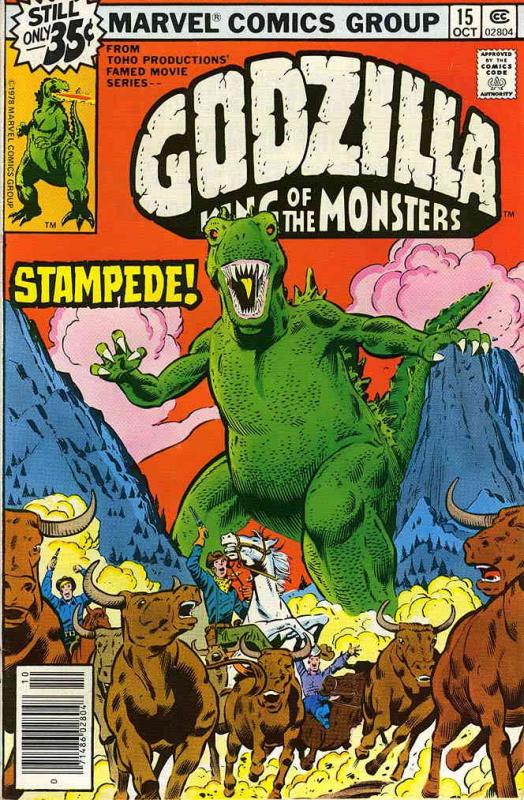 Godzilla #15 FN ; Marvel | October 1978 Cowboy Stampede