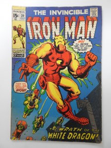 Iron Man #39 (1971) Wrath of The White Dragon! Solid VG Condition!