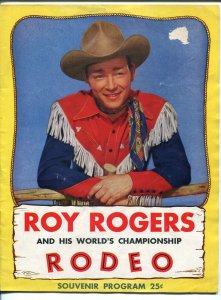 Roy Rogers Rodeo Program 1948-Roy color cover-Trigger-rare item-VG MINUS