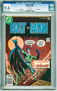 Batman #292 (1977) CGC 9.6! White Pages!