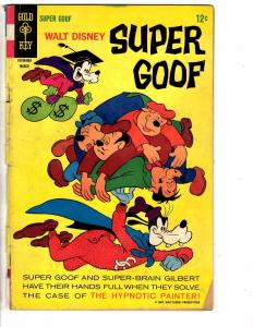 Walt Disney Super Goof # 10 VG 1968 Gold Key Silver Age Comic Book Mickey LH25