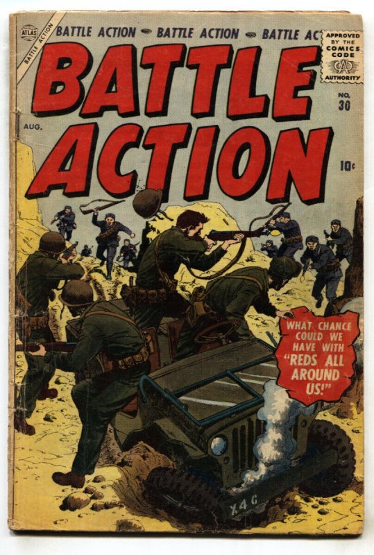 Battle Action #30--1957--  Atlas--War--comic book