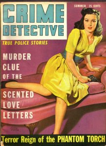 Crime Detective Magazine Summer 1943- Phantom Torch- GGA cover