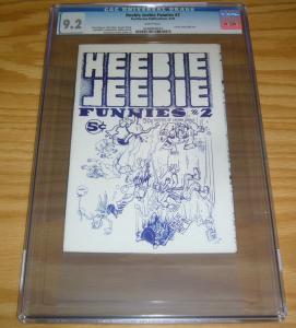 Heebie Jeebie Funnies #2 CGC 9.2 william stout - scott shaw - underground comix 