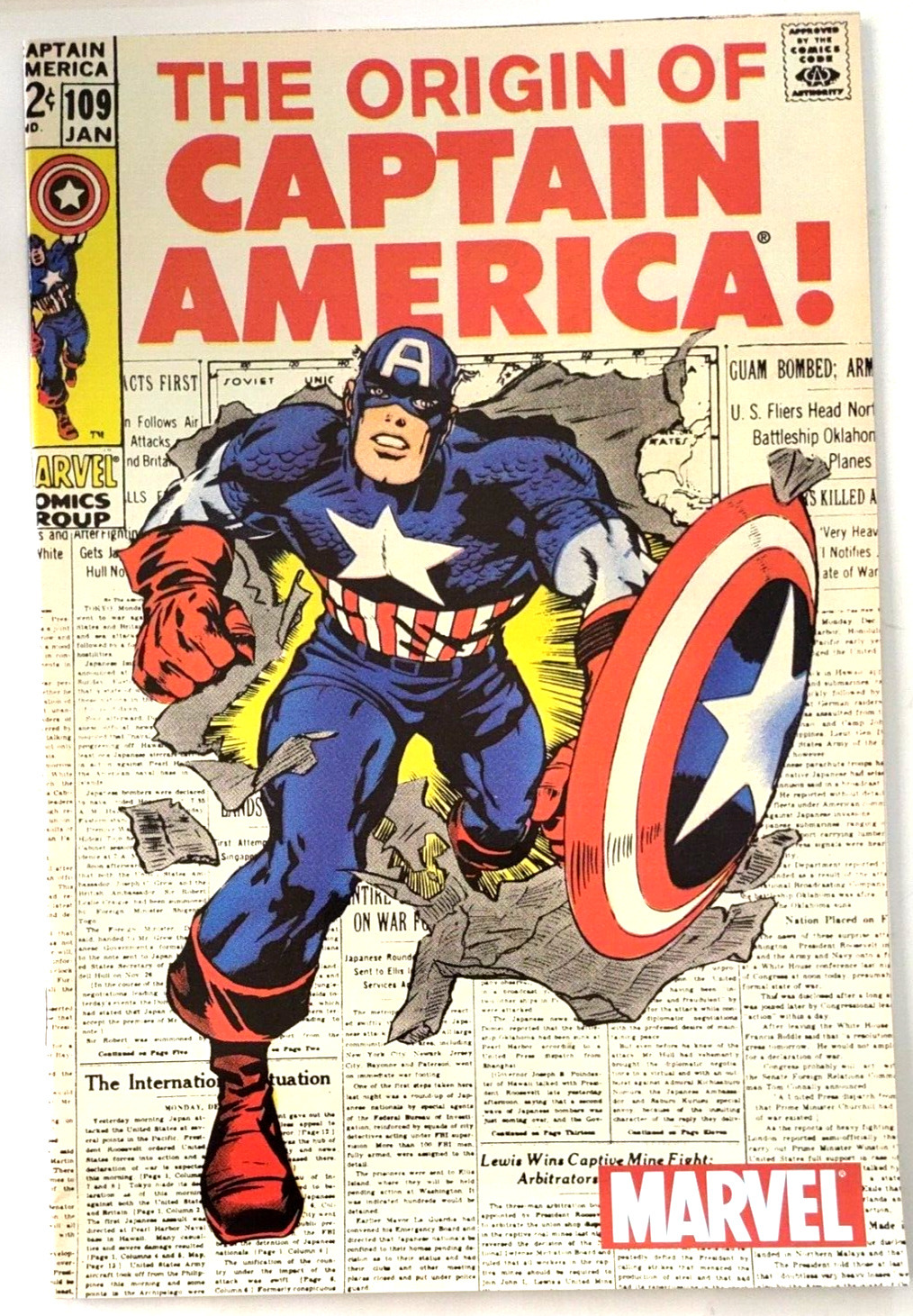 The Origin of Captain America 1 Living Legend of WWII Stan Lee Jack Kirby  3rd | Comic Books - Silver Age, Marvel, Captain America / HipComic