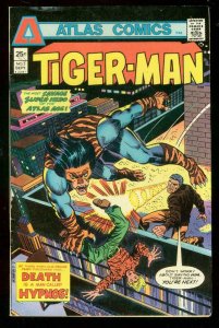 TIGER-MAN #3 1975-DEATH OF HYPNOS-ATLAS COMICS-DITKO FN