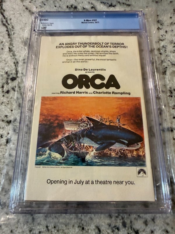 Uncanny X-Men # 107 CGC Graded 8.5 Marvel Comic Book Wolverine Storm JH25