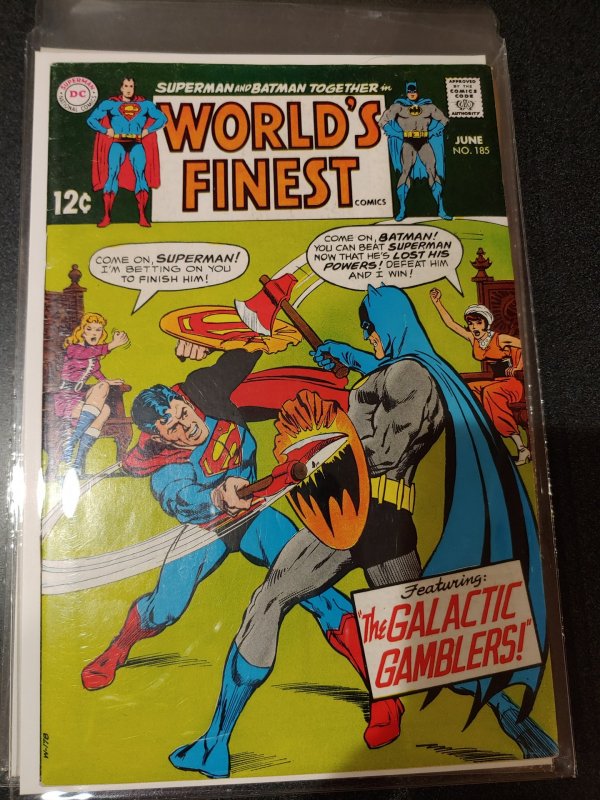 WORLD'S FINEST #185 FINE +  HIGH GRADE