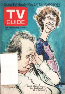 TV Guide 5/27/1972-Carroll O'Connor-All In The Family cover-Arkansas ed.