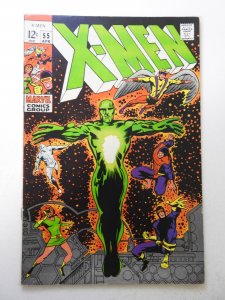 The X-Men #55 (1969) FN- Condition! stain front/back cover