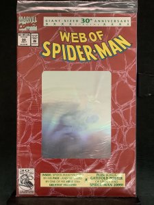 Web of Spider-Man #90 Second Printing - Gold Hologram Variant (1992)