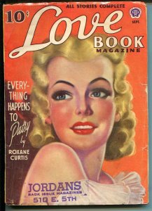 PULP:  Love Book 9/1941-Popular Pubs-pin-up girl cover-romance stories-VG