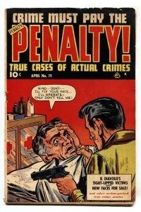 Crime Must Pay The Penalty #19 1951- Facial disfigurement story-comic book