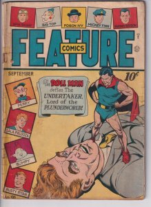 FEATURE COMICS #91 (Sep 1945) GD 2.0 cream to white paper, see description!