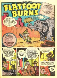POLICE COMICS #28 (Mar1944) 4.0 VG   Cole's PLASTIC MAN! Eisner's S...