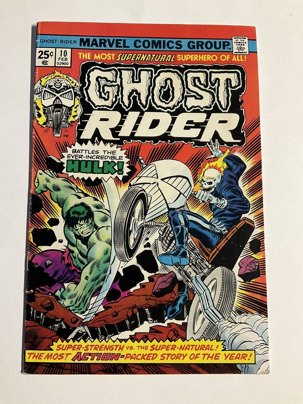 Ghost Rider 10 VF- Very Fine- 7.5 Marvel | Comic Books - Bronze Age ...