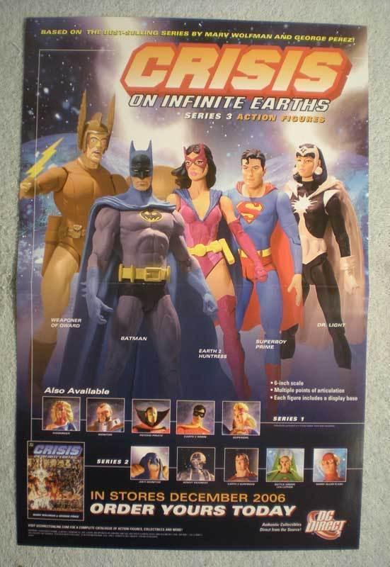 CRISIS ON INFINITE EARTH Promo Poster, 2006, Unused, more in our store, Batman