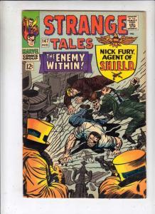 Strange Tales #147 (Aug-66) FN- Mid-Grade Nick Fury, Dr. Strange