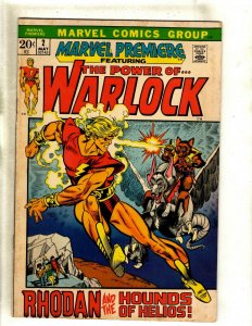Marvel Premiere # 2 FN/VF Comic Book Feat. Warlock Power Of Rhodan Hounds He RS2